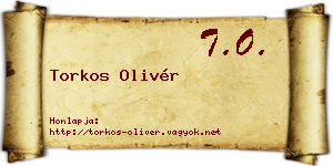 Torkos Olivér névjegykártya